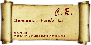 Chovanecz Renáta névjegykártya