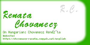 renata chovanecz business card